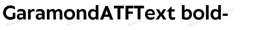 GaramondATFText bold字体转换